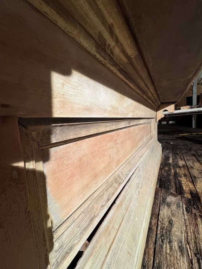 Front bar, mahogany top, and an Optional Oak backbar