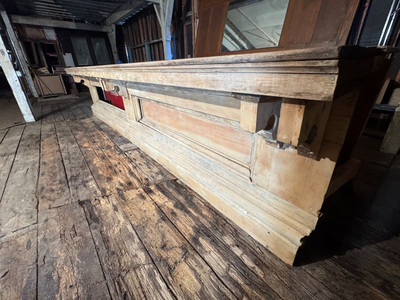 Front bar, mahogany top, and an Optional Oak backbar